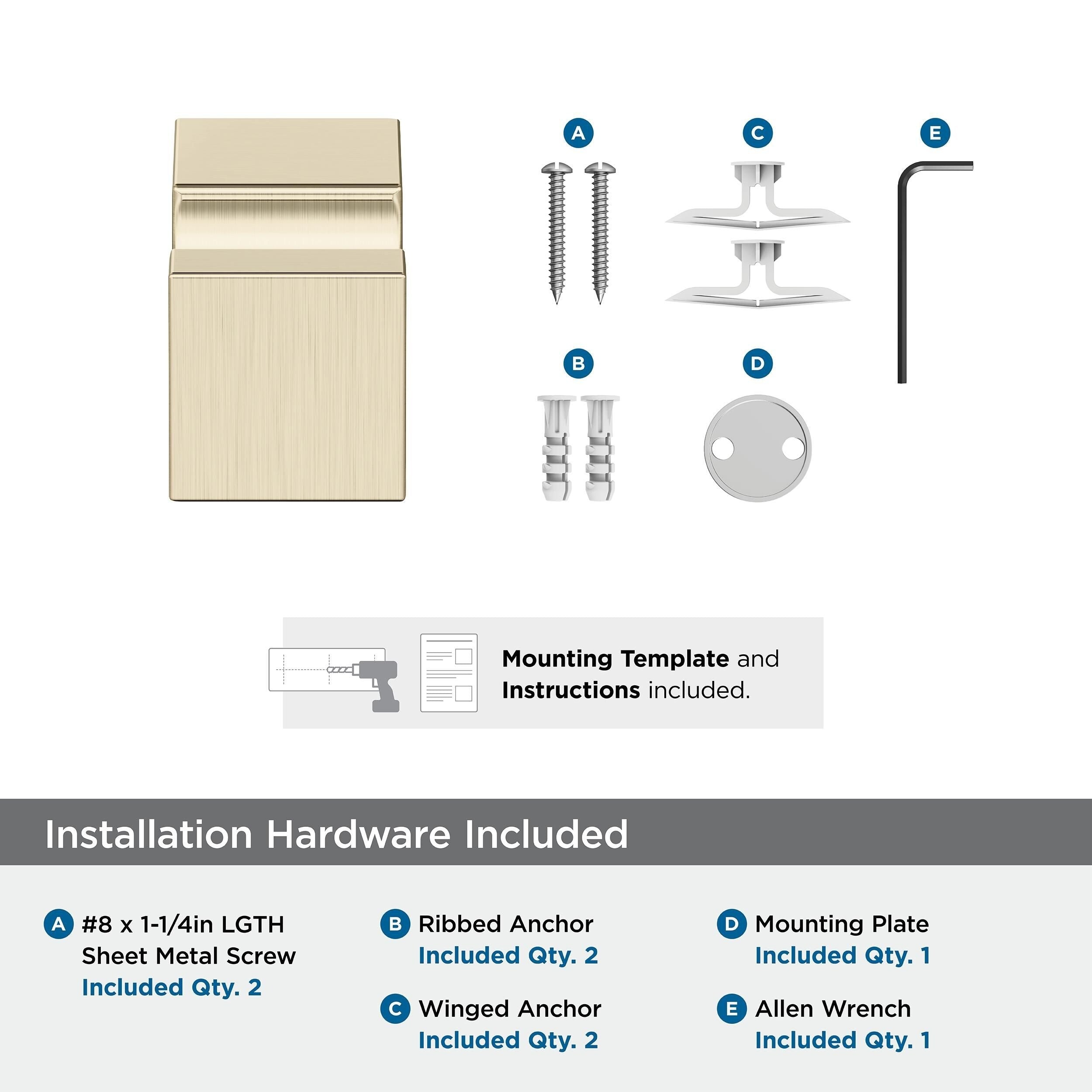 Patère simple contemporaine Amerock Monument