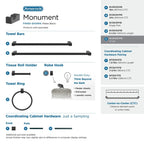 Patère simple contemporaine Amerock Monument