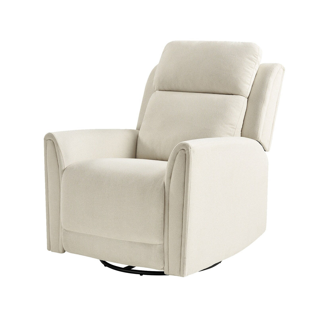 Fauteuil inclinable électrique pivotant et à bascule contemporain Amin avec appui-tête par HULALA HOME