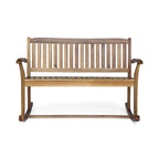 Fauteuil de patio en bois d'acacia Amina par Christopher Knight Home