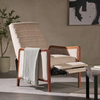 Fauteuil inclinable Anaura Channel Stitch Pushback par Christopher Knight Home