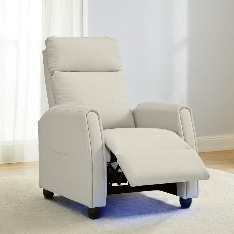 Fauteuil inclinable Andrea avec lumières LED et massage chauffant
