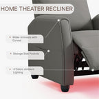 Fauteuil inclinable Andrea avec lumières LED et massage chauffant