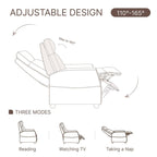 Fauteuil inclinable Andrea avec lumières LED et massage chauffant