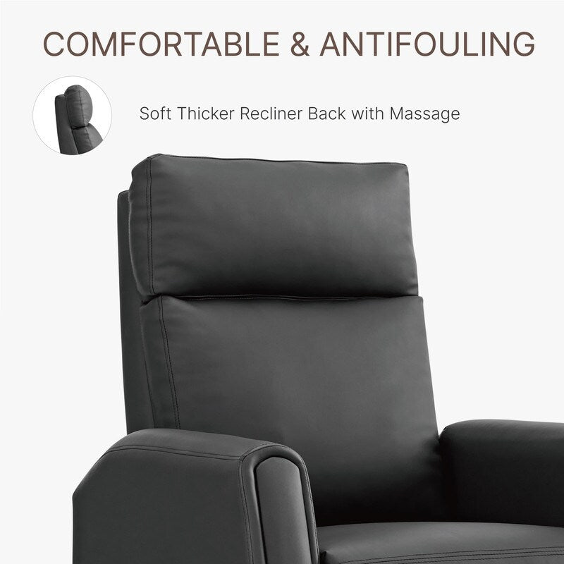 Fauteuil inclinable Andrea avec lumières LED et massage chauffant