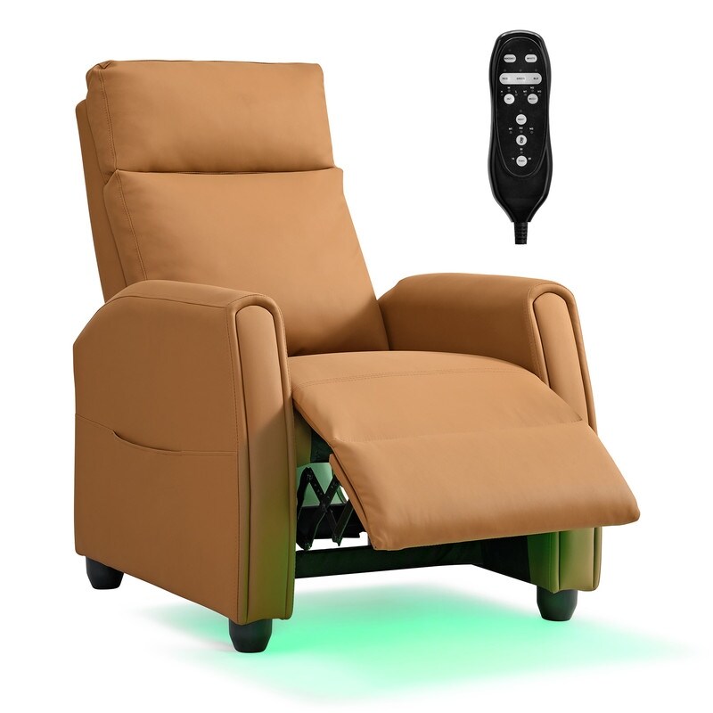 Fauteuil inclinable Andrea avec lumières LED et massage chauffant