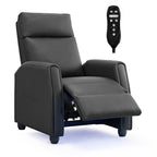 Fauteuil inclinable Andrea avec lumières LED et massage chauffant