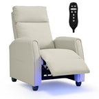 Fauteuil inclinable Andrea avec lumières LED et massage chauffant