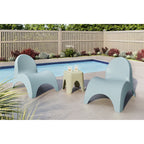 Chaises Angel Trumpet avec table d'appoint Mallorca