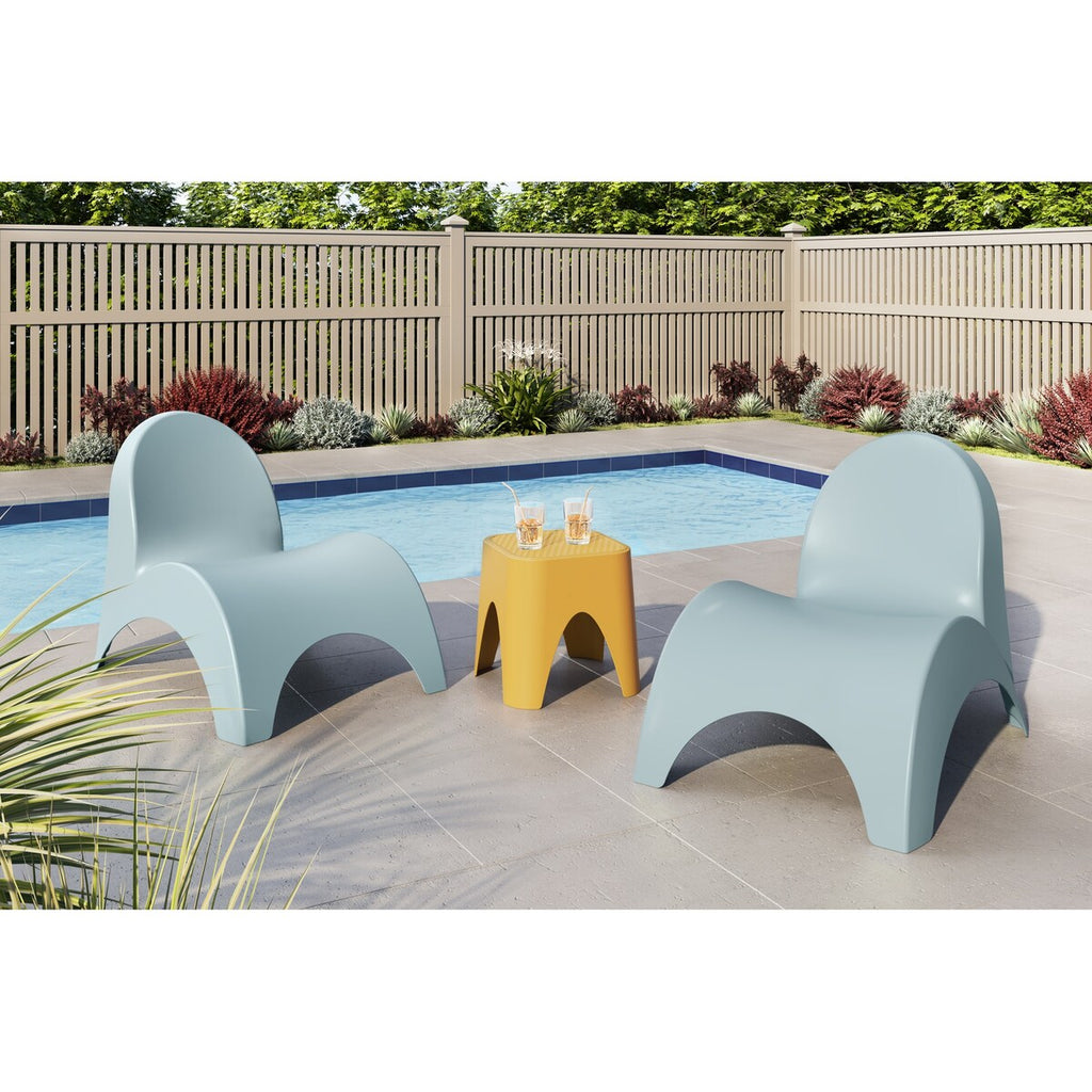 Chaises Angel Trumpet avec table d'appoint Mallorca