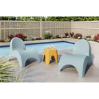 Chaises Angel Trumpet avec table d'appoint Mallorca