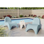 Chaises Angel Trumpet avec table d'appoint Mallorca