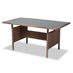 Ensemble de patio extérieur moderne et contemporain 4 pièces Angela