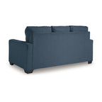 Canapé-lit Anise avec lit gigogne double, polyester bleu marine