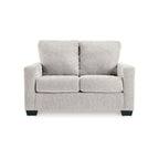 Canapé-lit Anise avec lit gigogne simple, polyester blanc neige