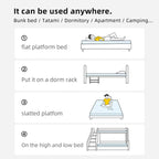 Matelas antibactérien en tissu tricoté avec mousse à mémoire de forme et gel 10