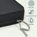 Ensemble de 2 coussins de siège profonds pour meubles de patio d'extérieur Aoodor 24 x 24