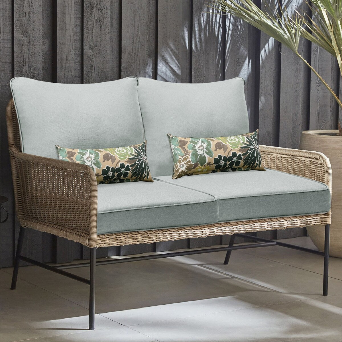 Ensemble de 2 coussins de siège profonds pour meubles de patio d'extérieur Aoodor 24 x 24