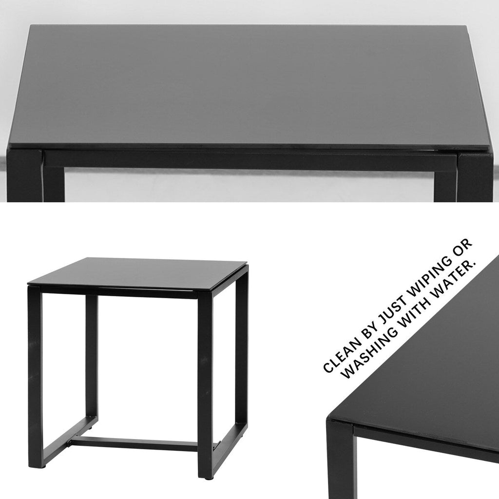 Ensemble de meubles de jardin Aoodor 3 pièces : chaises d'extérieur en rotin avec table et canapé, coussins inclus – N/A