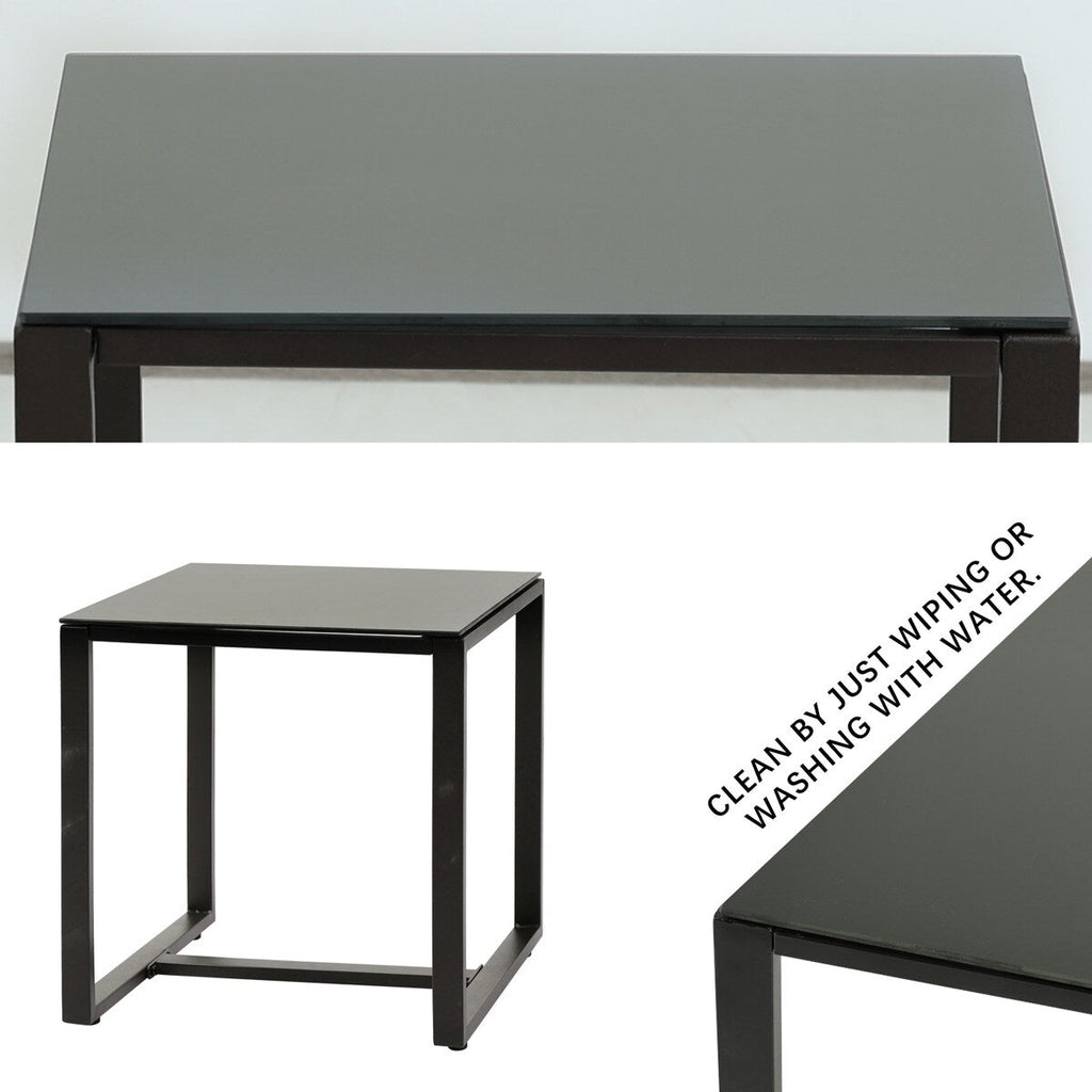 Ensemble de meubles de jardin Aoodor 3 pièces : chaises d'extérieur en rotin avec table et canapé, coussins inclus – N/A