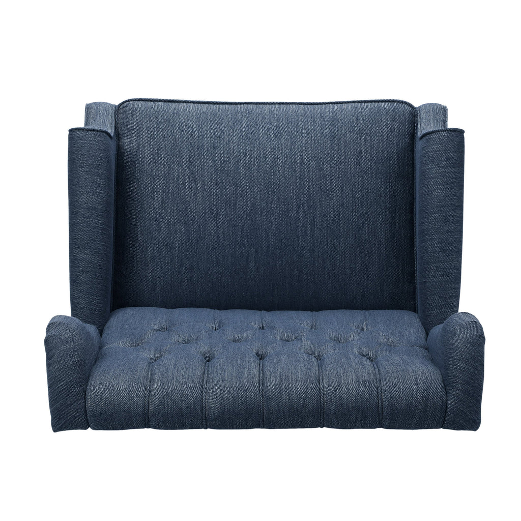Fauteuil inclinable capitonné surdimensionné Apaloosa en tissu à oreilles par Christopher Knight Home