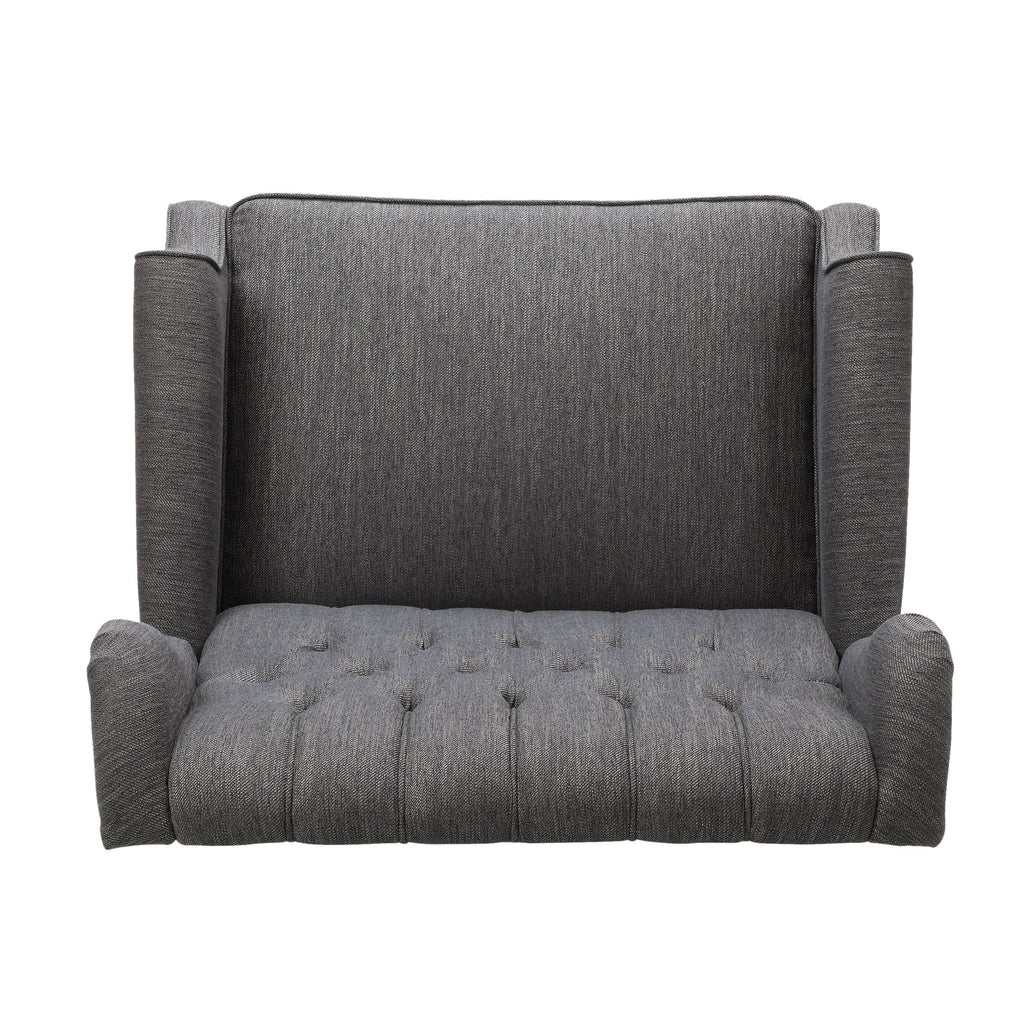 Fauteuil inclinable capitonné surdimensionné Apaloosa en tissu à oreilles par Christopher Knight Home