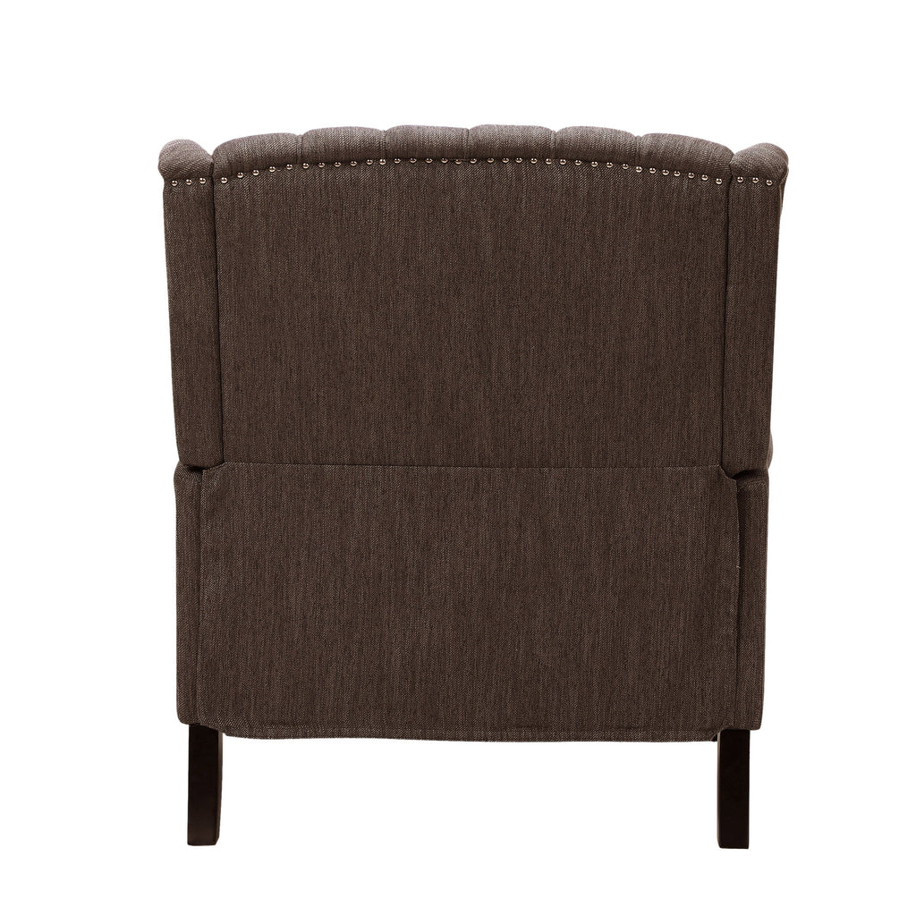 Fauteuil inclinable capitonné surdimensionné Apaloosa en tissu à oreilles par Christopher Knight Home