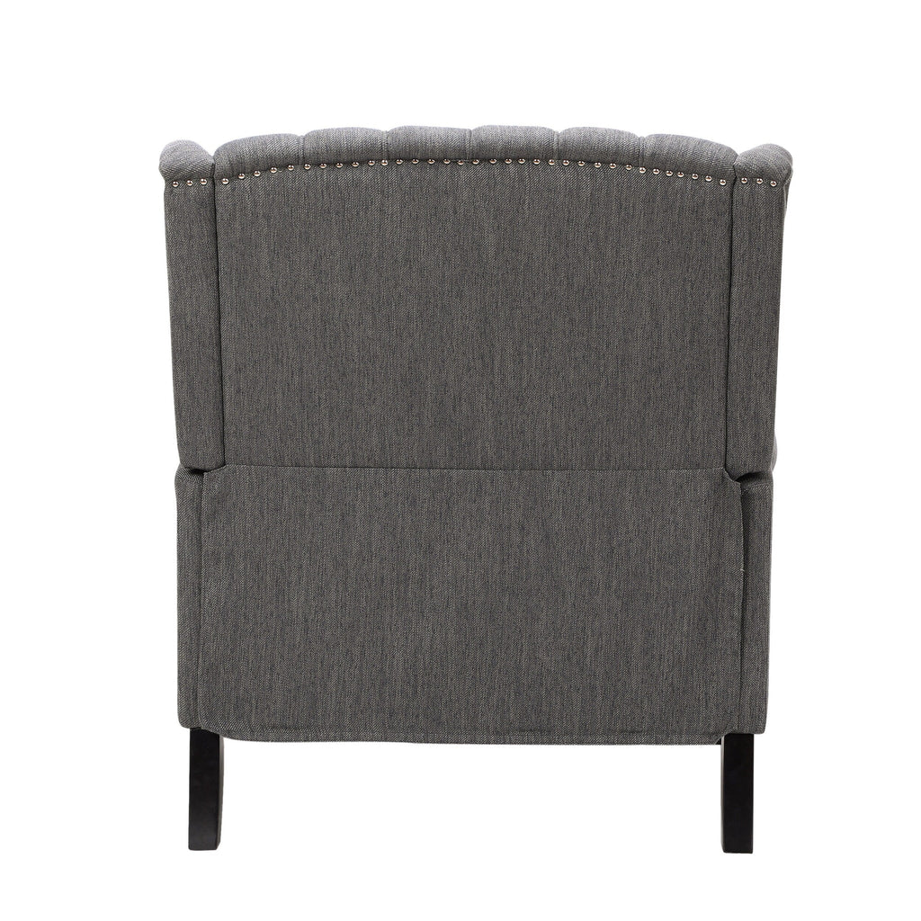 Fauteuil inclinable capitonné surdimensionné Apaloosa en tissu à oreilles par Christopher Knight Home