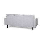 Canapé Apex, 3 places, 83 pouces, capitonné moderne, tissu beige