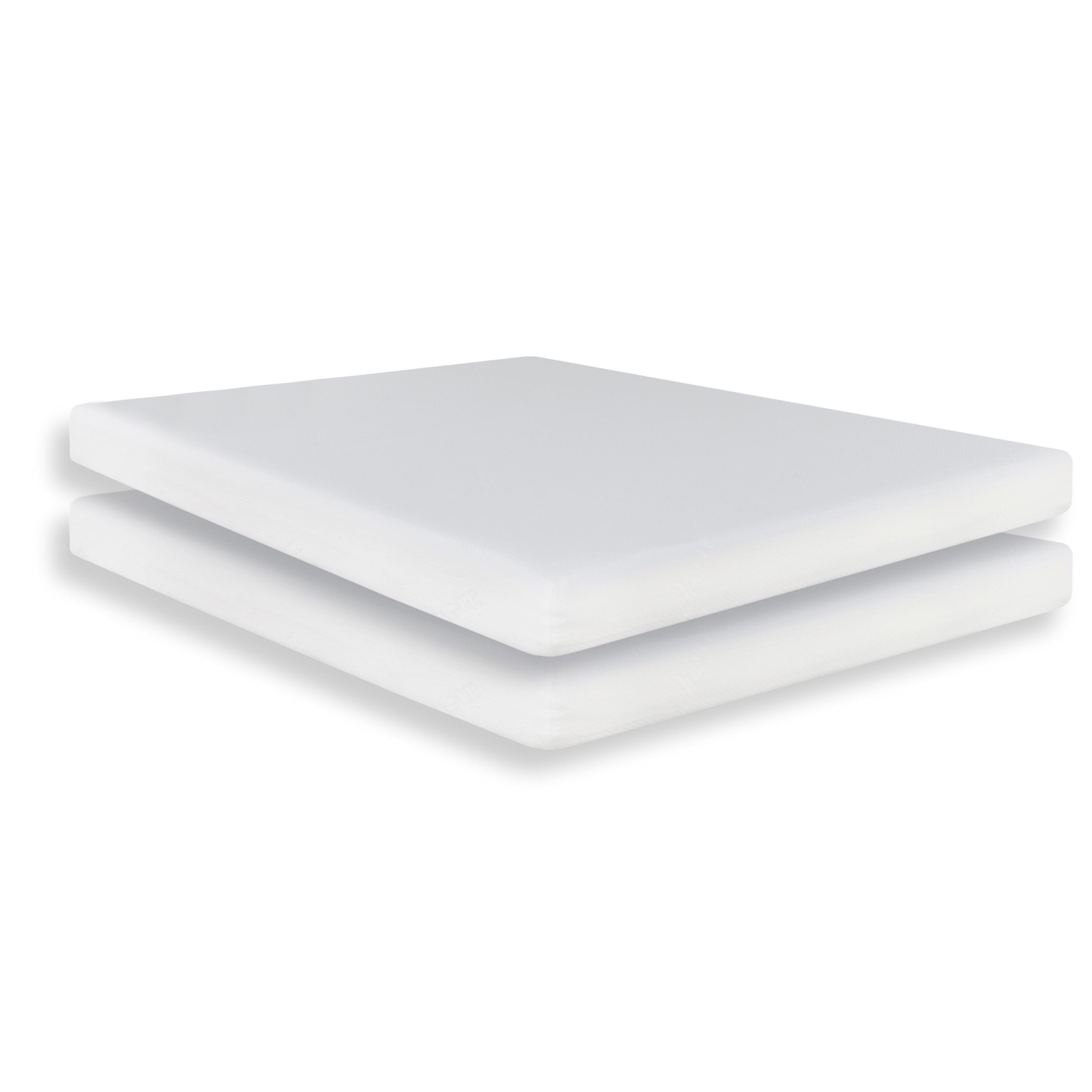 Ensemble de 2 matelas Appu 6 pouces, mousse à mémoire de forme et housse de protection