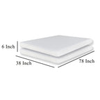 Matelas Appu 15 cm pour lit simple, mousse à mémoire de forme et housse de protection Jacquard