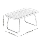 Ensemble de salon de jardin Arden 4 pièces en osier avec coussins