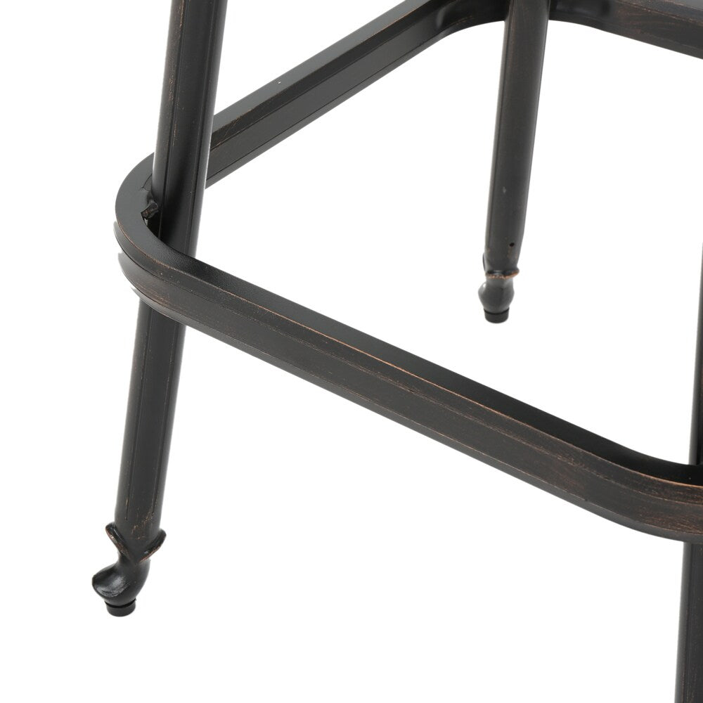 Ensemble de bar d'extérieur Arlana en aluminium 5 pièces avec trou pour parasol par Christopher Knight Home - N/A