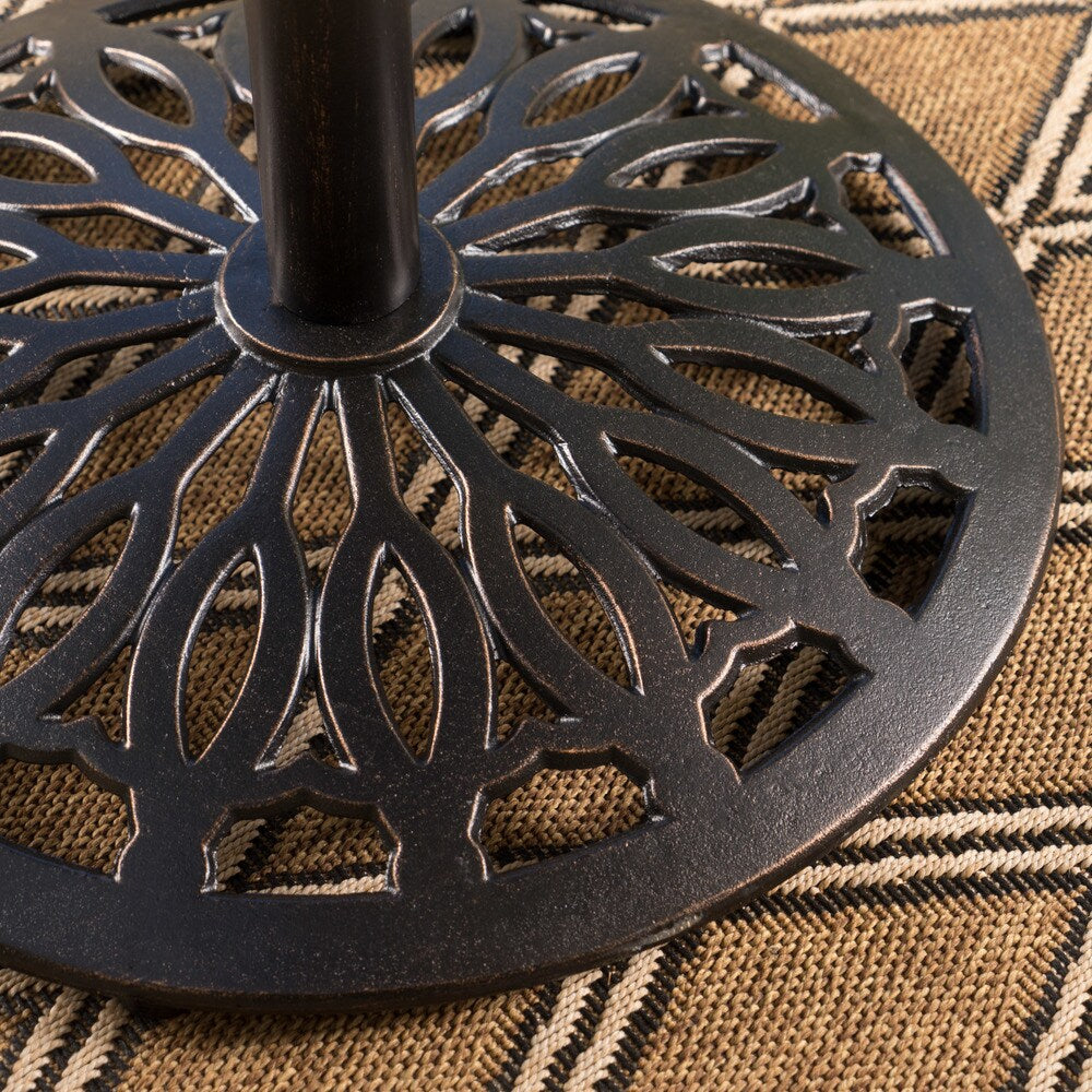 Ensemble de bar d'extérieur Arlana en aluminium 5 pièces avec trou pour parasol par Christopher Knight Home - N/A