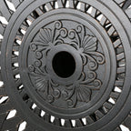 Ensemble de bar d'extérieur Arlana en aluminium 5 pièces avec trou pour parasol par Christopher Knight Home - N/A