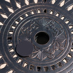 Ensemble de bar d'extérieur Arlana en aluminium 5 pièces avec trou pour parasol par Christopher Knight Home - N/A