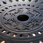 Ensemble de bar d'extérieur Arlana en aluminium 5 pièces avec trou pour parasol par Christopher Knight Home - N/A