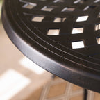 Ensemble de bar d'extérieur Arlana en aluminium 5 pièces avec trou pour parasol par Christopher Knight Home - N/A