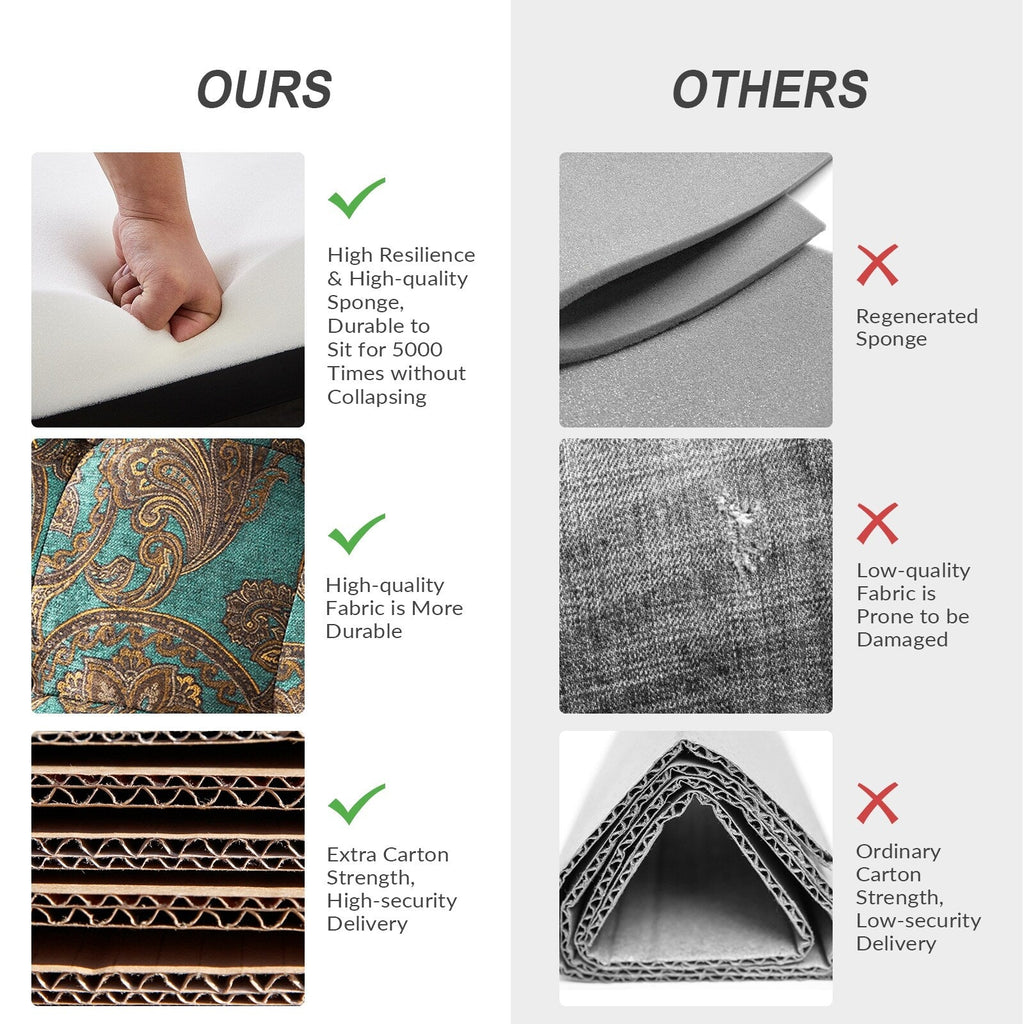 Fauteuil inclinable pivotant manuel Arlette Floral avec dossier capitonné, lot de 2