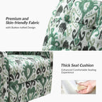 Fauteuil inclinable pivotant manuel Arlette Floral avec dossier capitonné, lot de 2