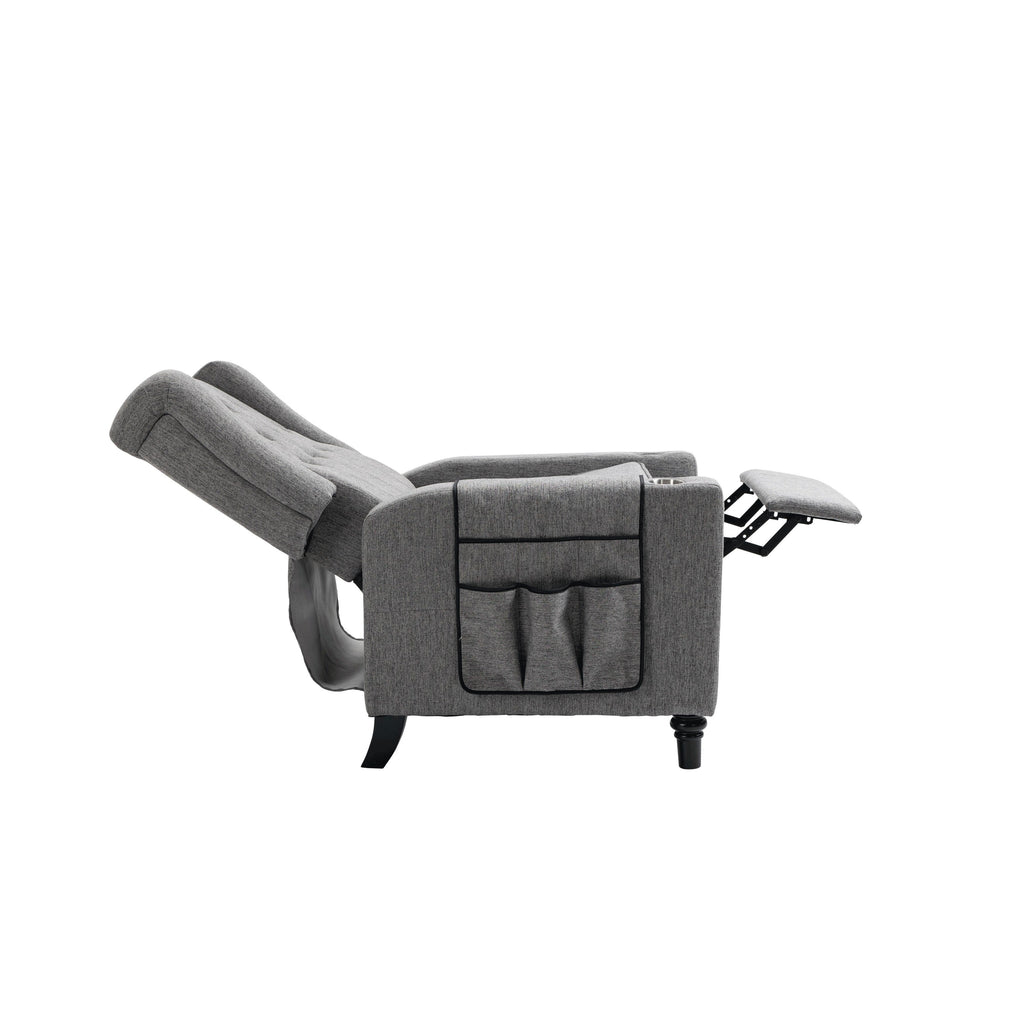 Fauteuil inclinable à bras poussants