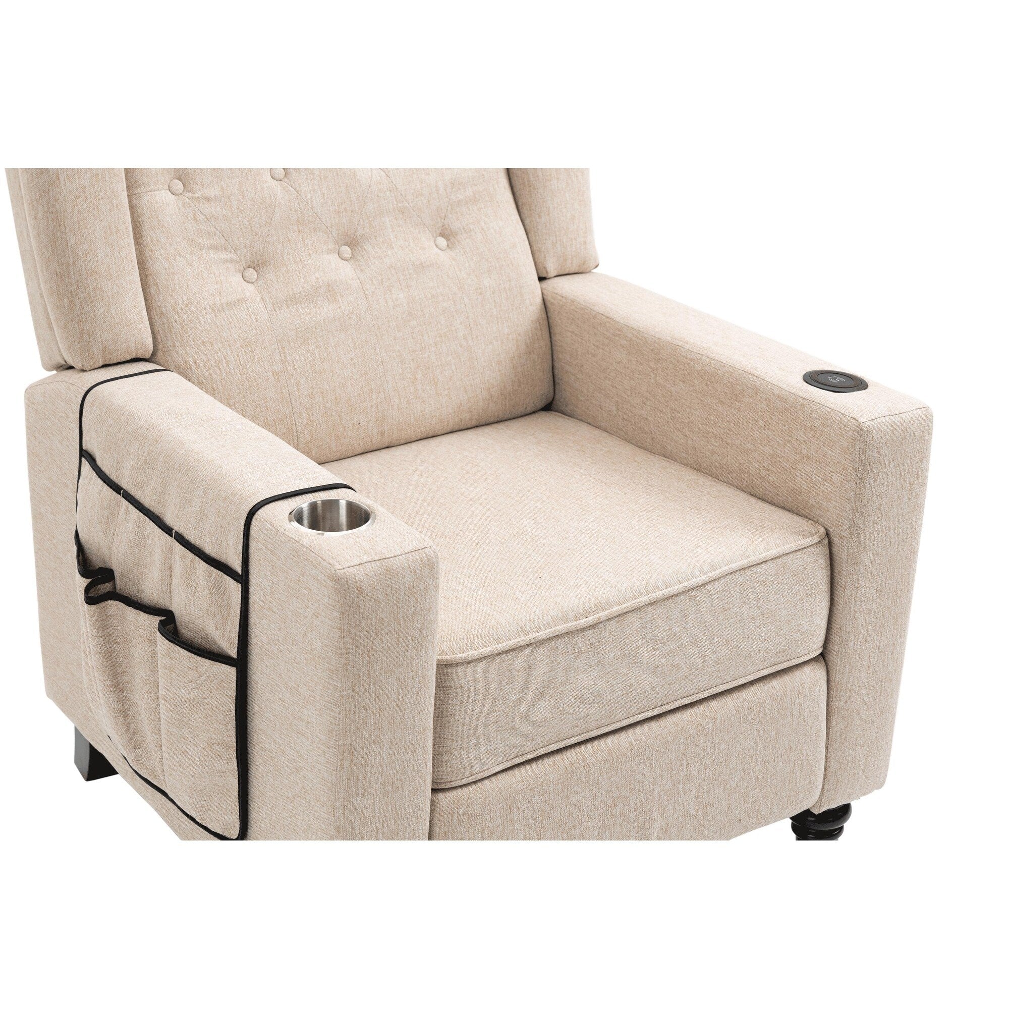 Fauteuil inclinable à bras poussants