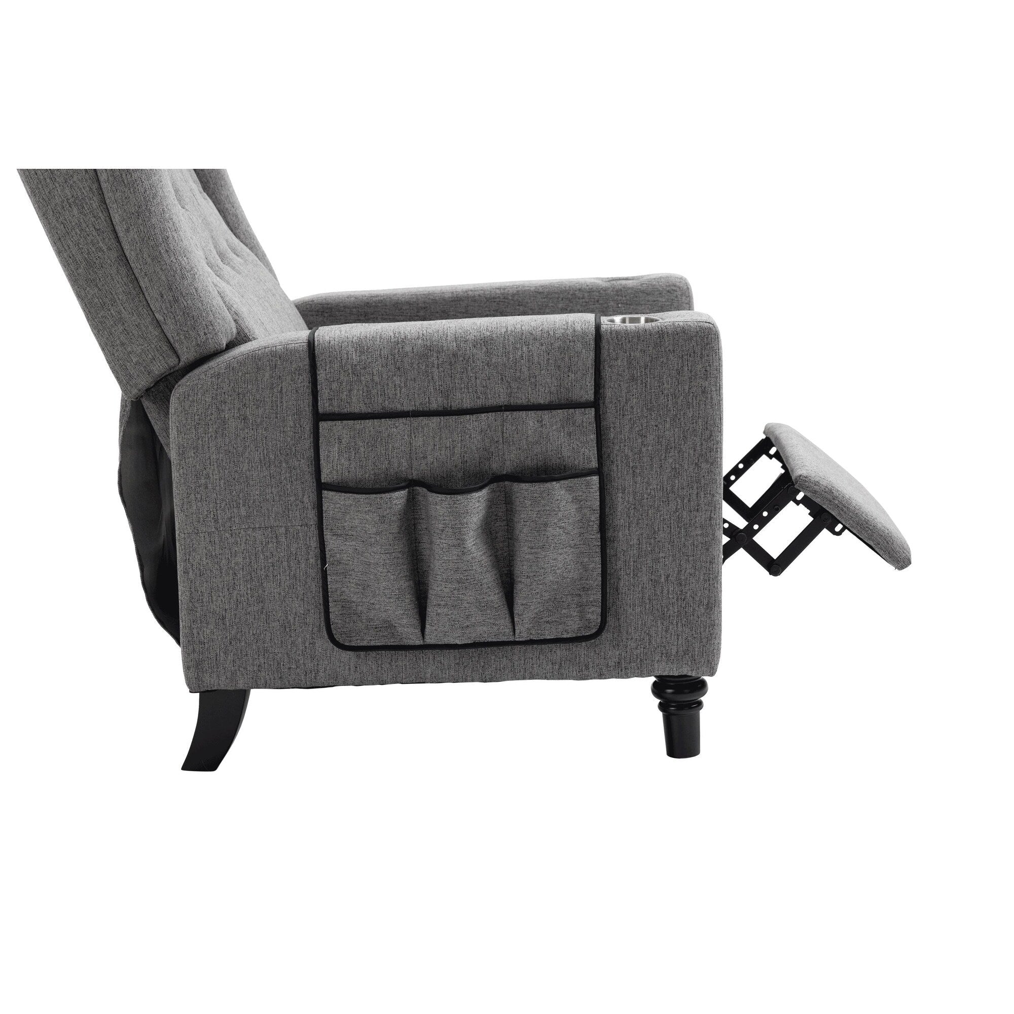Fauteuil inclinable à bras poussants