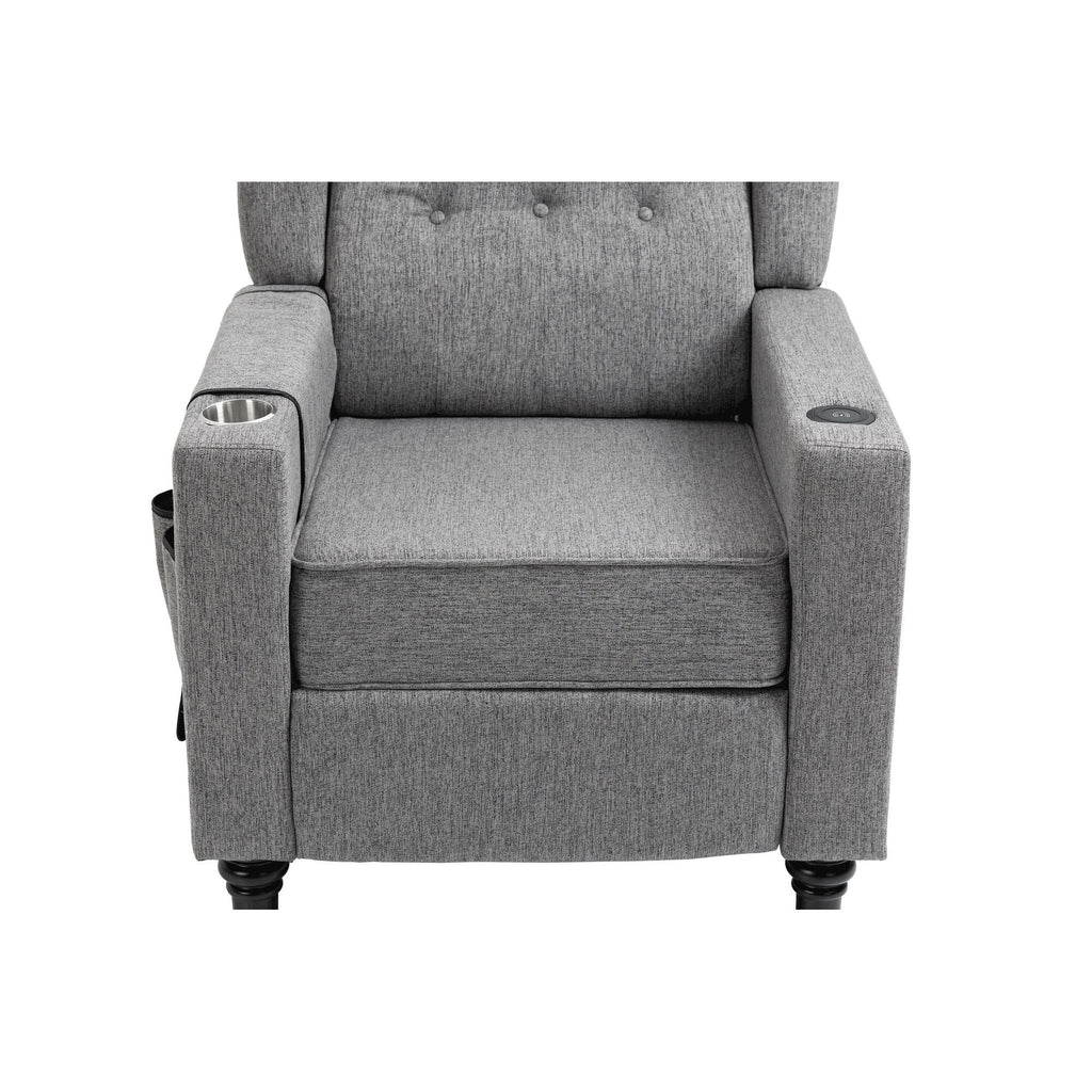 Fauteuil inclinable à bras poussants