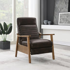 Fauteuil inclinable à accoudoirs en bois Armando par Greyson Living