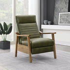 Fauteuil inclinable à accoudoirs en bois Armando par Greyson Living