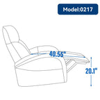 Fauteuil inclinable pivotant électrique sans accoudoirs avec port USB et dossier haut