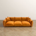 Canapé Arten de luxe en velours et boucle moderne du milieu du siècle