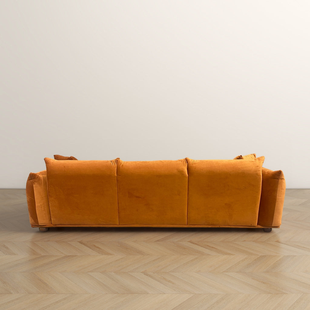 Canapé Arten de luxe en velours et boucle moderne du milieu du siècle