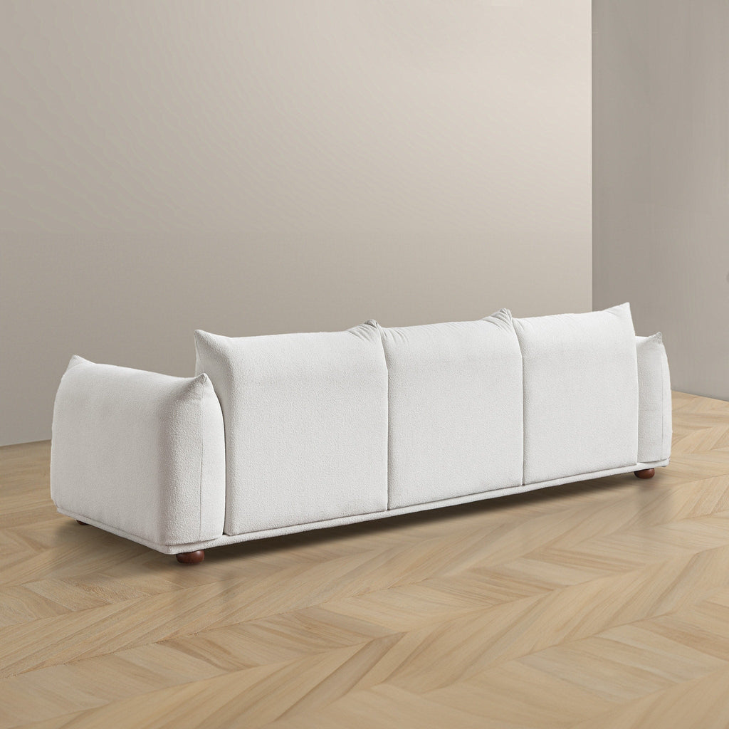 Canapé Arten de luxe en velours et boucle moderne du milieu du siècle